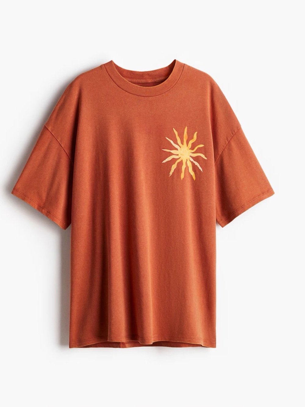 H&M Burnt Orange Crew Neck Tee
